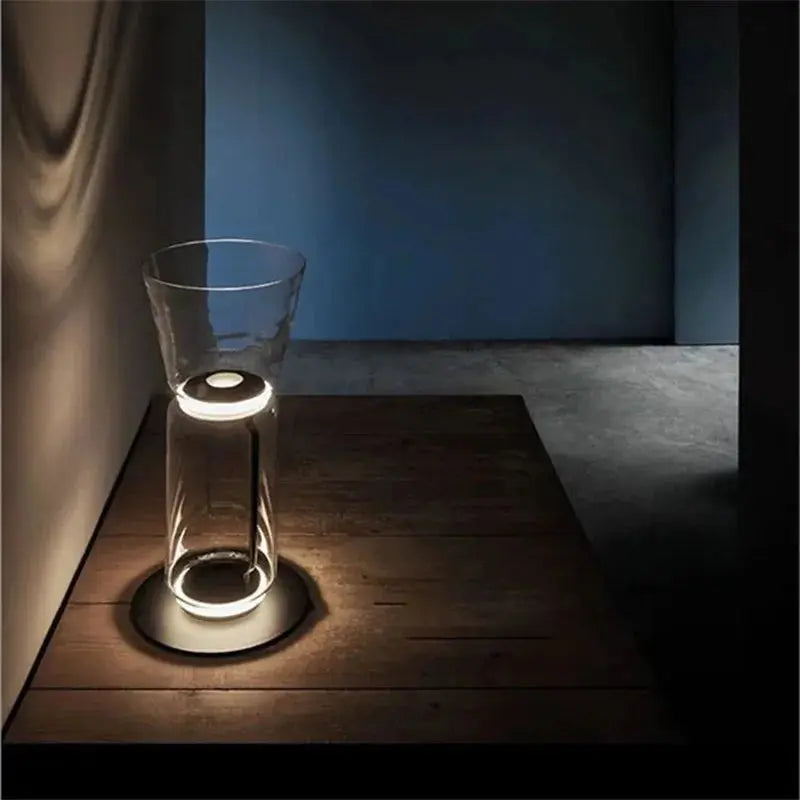 Lampadaire en Verre Lourd - Réplique de Lampe Design Italien Lampa-dia