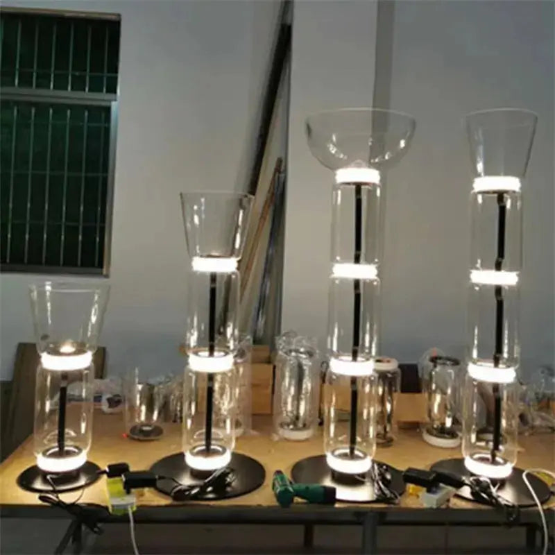 Lampadaire en Verre Lourd - Réplique de Lampe Design Italien Lampa-dia