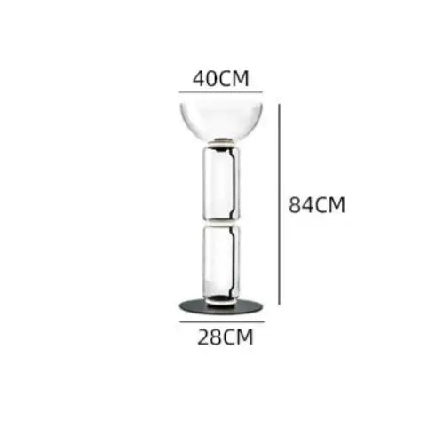 Lampadaire en Verre Lourd - Réplique de Lampe Design Italien Lampa-dia