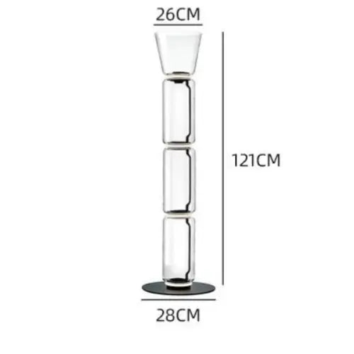 Lampadaire en Verre Lourd - Réplique de Lampe Design Italien Lampa-dia