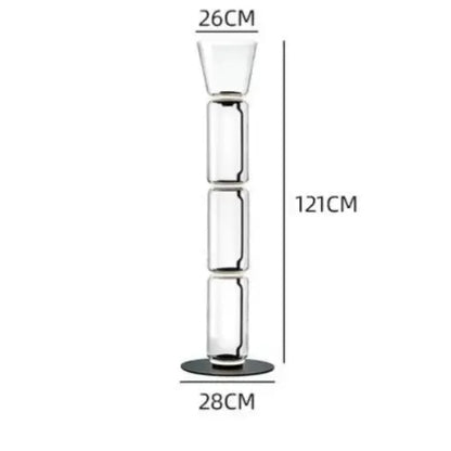 Lampadaire en Verre Lourd - Réplique de Lampe Design Italien Lampa-dia