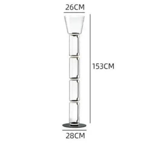 Lampadaire en Verre Lourd - Réplique de Lampe Design Italien Lampa-dia