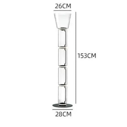 Lampadaire en Verre Lourd - Réplique de Lampe Design Italien Lampa-dia