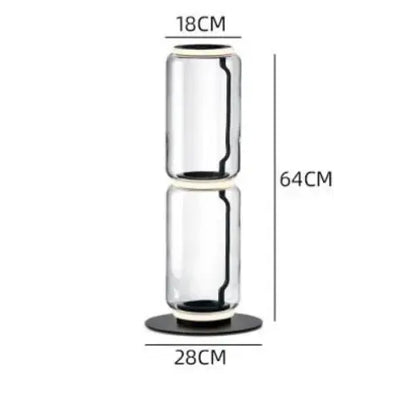 Lampadaire en Verre Lourd - Réplique de Lampe Design Italien Lampa-dia