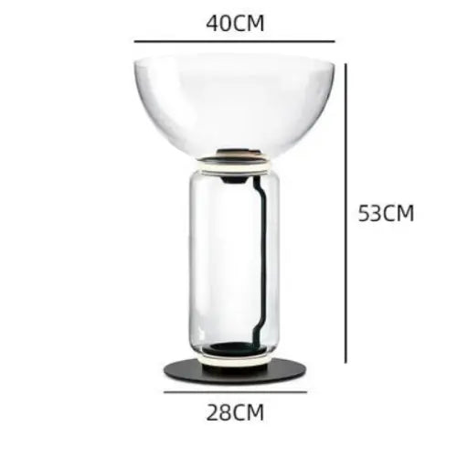 Lampadaire en Verre Lourd - Réplique de Lampe Design Italien Lampa-dia