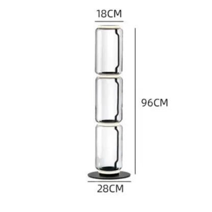 Lampadaire en Verre Lourd - Réplique de Lampe Design Italien Lampa-dia