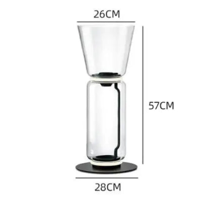Lampadaire en Verre Lourd - Réplique de Lampe Design Italien Lampa-dia