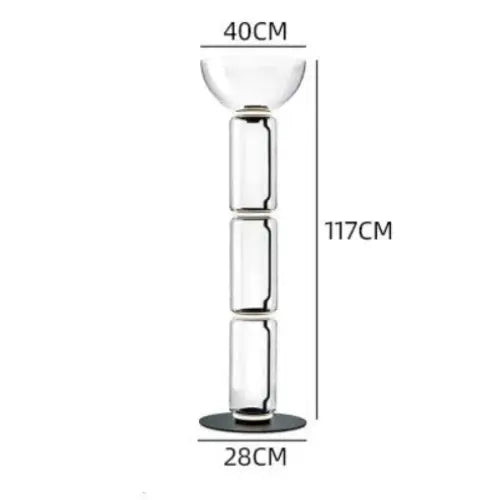 Lampadaire en Verre Lourd - Réplique de Lampe Design Italien Lampa-dia