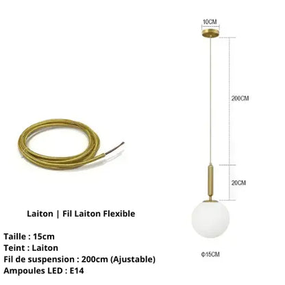 Lampe de Chevet "Perle de Lumière" - Élégance et pureté nordique Lampa-dia