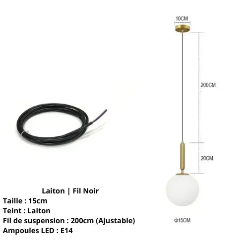Lampe de Chevet "Perle de Lumière" - Élégance et pureté nordique Lampa-dia