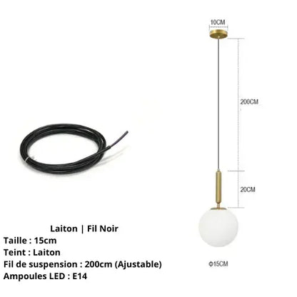 Lampe de Chevet "Perle de Lumière" - Élégance et pureté nordique Lampa-dia