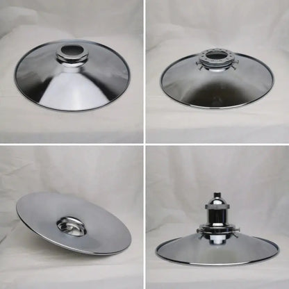 Lampe de chevet - Abat-jour de Lampe en Métal Industriel (Laiton Antique, Diverses Finitions, Trou de 42mm) Lampadia