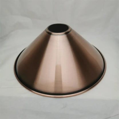 Lampe de chevet - Abat-jour de Lampe en Métal Industriel (Laiton Antique, Diverses Finitions, Trou de 42mm) Lampadia