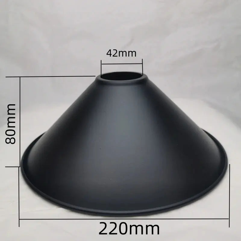 Lampe de chevet - Abat-jour en Fer Noir Calla&amp;Allan - Style Art Déco, Différentes Formes, 22cm, Pour Lampes Murales et Suspensions Lampadia