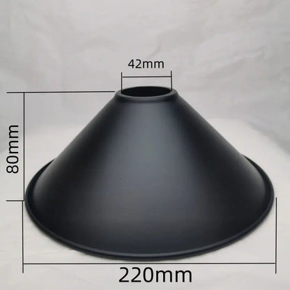 Lampe de chevet - Abat-jour en Fer Noir Calla&amp;Allan - Style Art Déco, Différentes Formes, 22cm, Pour Lampes Murales et Suspensions Lampadia