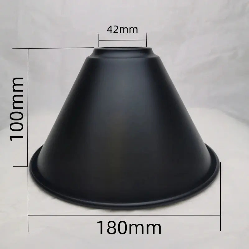 Lampe de chevet - Abat-jour en Fer Noir Calla&amp;Allan - Style Art Déco, Différentes Formes, 22cm, Pour Lampes Murales et Suspensions Lampadia