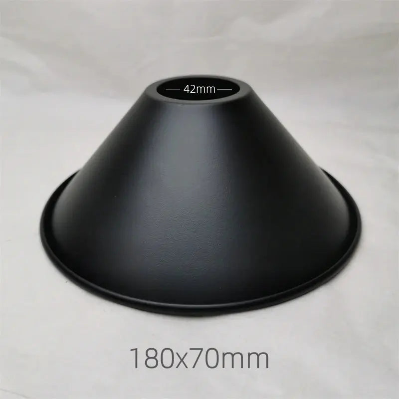 Lampe de chevet - Abat-jour en Fer Noir Calla&amp;Allan - Style Art Déco, Différentes Formes, 22cm, Pour Lampes Murales et Suspensions Lampadia