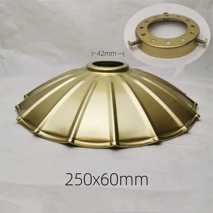 Lampe de chevet - Abat-jour en Fer Noir Calla&amp;Allan - Style Art Déco, Différentes Formes, 22cm, Pour Lampes Murales et Suspensions Lampadia