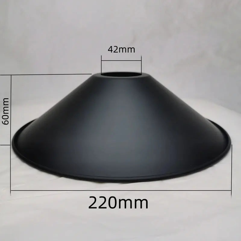Lampe de chevet - Abat-jour en Fer Noir Calla&amp;Allan - Style Art Déco, Différentes Formes, 22cm, Pour Lampes Murales et Suspensions Lampadia
