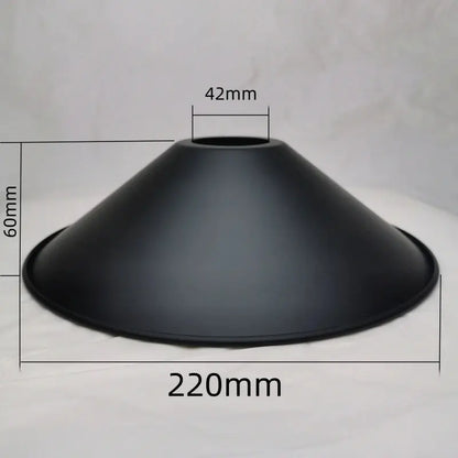 Lampe de chevet - Abat-jour en Fer Noir Calla&amp;Allan - Style Art Déco, Différentes Formes, 22cm, Pour Lampes Murales et Suspensions Lampadia