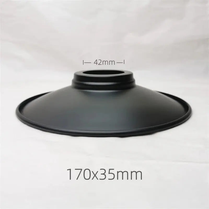 Lampe de chevet - Abat-jour en Fer Noir Calla&amp;Allan - Style Art Déco, Différentes Formes, 22cm, Pour Lampes Murales et Suspensions Lampadia