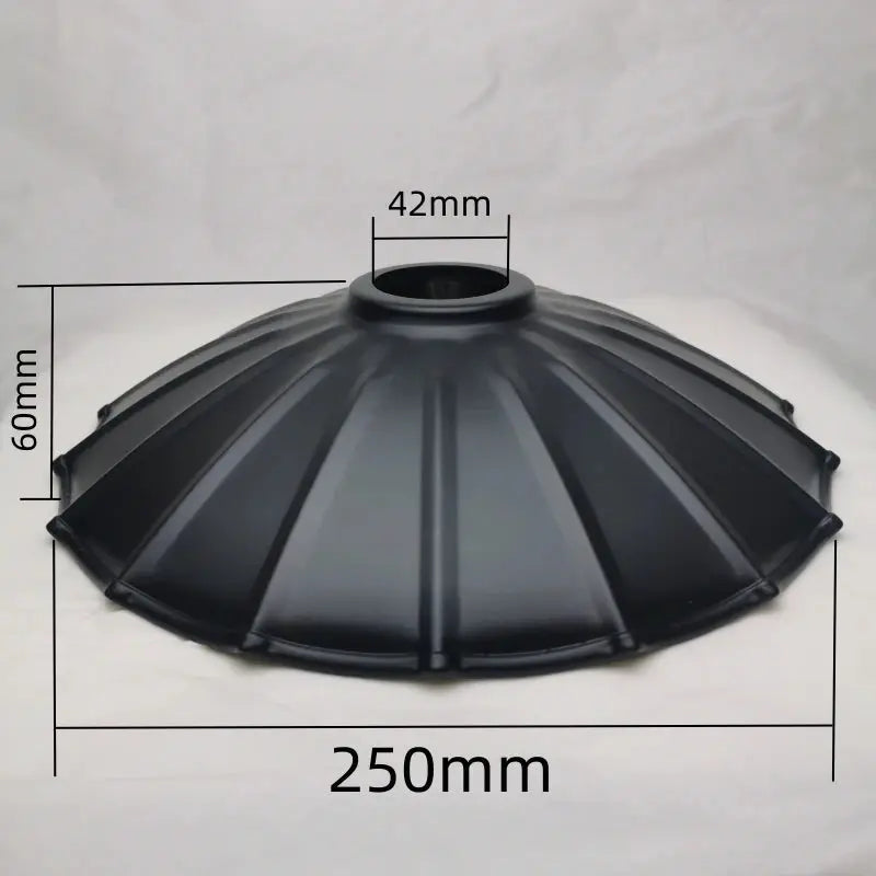 Lampe de chevet - Abat-jour en Fer Noir Calla&amp;Allan - Style Art Déco, Différentes Formes, 22cm, Pour Lampes Murales et Suspensions Lampadia
