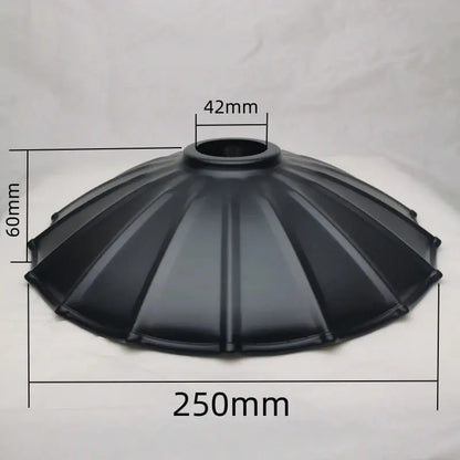 Lampe de chevet - Abat-jour en Fer Noir Calla&amp;Allan - Style Art Déco, Différentes Formes, 22cm, Pour Lampes Murales et Suspensions Lampadia