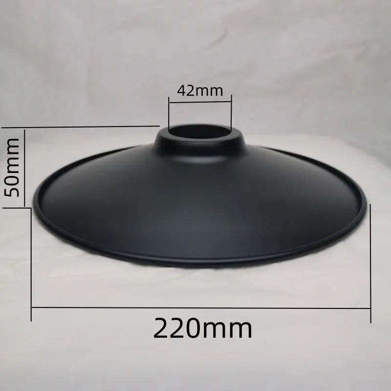 Lampe de chevet - Abat-jour en Fer Noir Calla&amp;Allan - Style Art Déco, Différentes Formes, 22cm, Pour Lampes Murales et Suspensions Lampadia