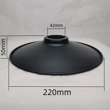 Lampe de chevet - Abat-jour en Fer Noir Calla&amp;Allan - Style Art Déco, Différentes Formes, 22cm, Pour Lampes Murales et Suspensions Lampadia