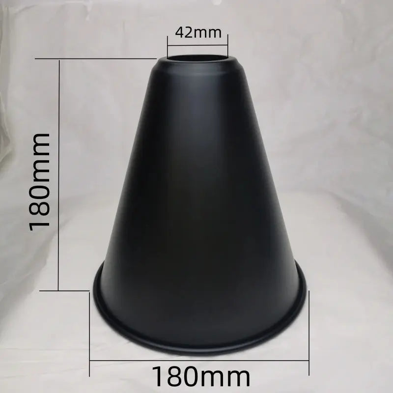 Lampe de chevet - Abat-jour en Fer Noir Calla&amp;Allan - Style Art Déco, Différentes Formes, 22cm, Pour Lampes Murales et Suspensions Lampadia