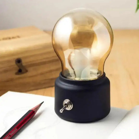 Lampe de chevet - Ampoule Rétro - LED, Alliage, 12V, Art Déco, Décoration Intérieure Lampadia
