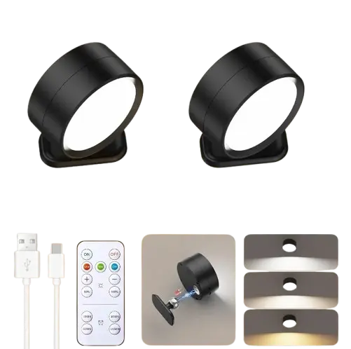 Lampe de chevet - Applique Murale LED Tactile - (Lot de 2 ou Unité) Lampadia