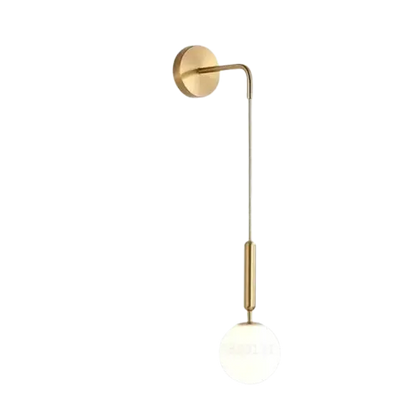 Lampe de chevet - Applique Murale Nordique Lava Corki - Boule en Verre Dépoli, Métal, G9, Multi-Applications, 90-260V Lampadia