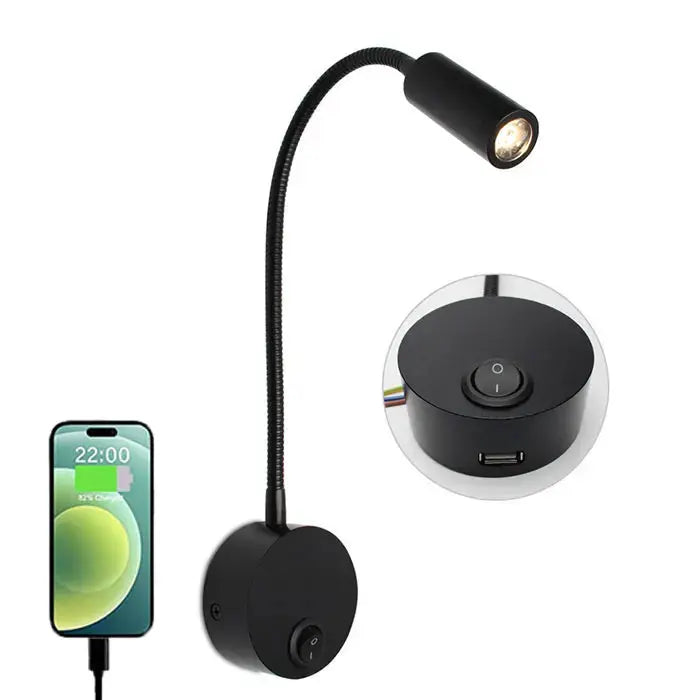 Lampe de chevet - Applique Murale Orientable (Lecture) Lampa-dia