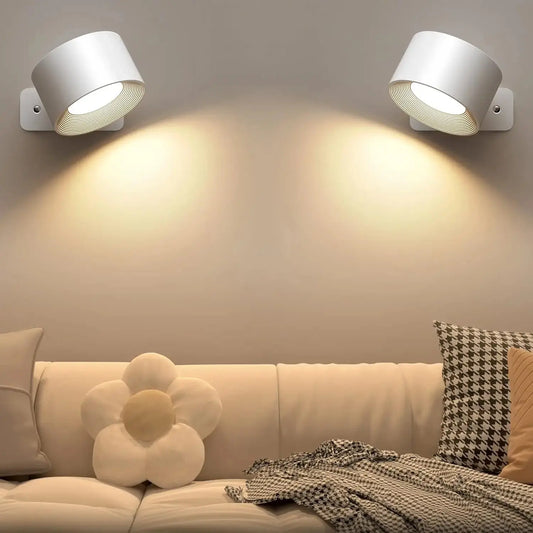 Lampe de chevet - Applique murale LED Blanc Lampadia