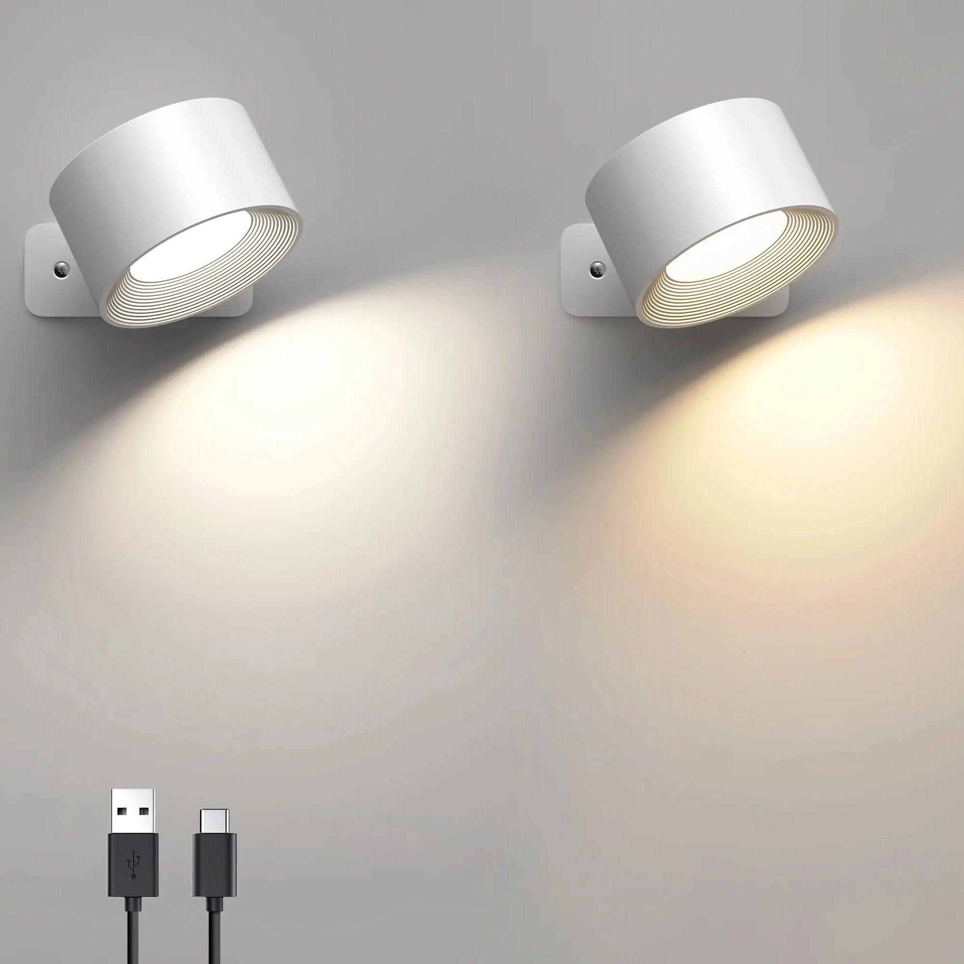 Lampe de chevet - Applique murale LED Blanc Lampadia