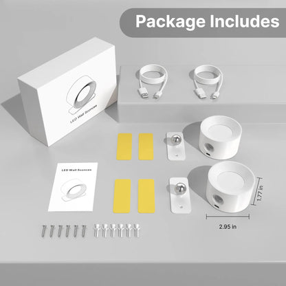 Lampe de chevet - Applique murale LED Blanc Lampadia