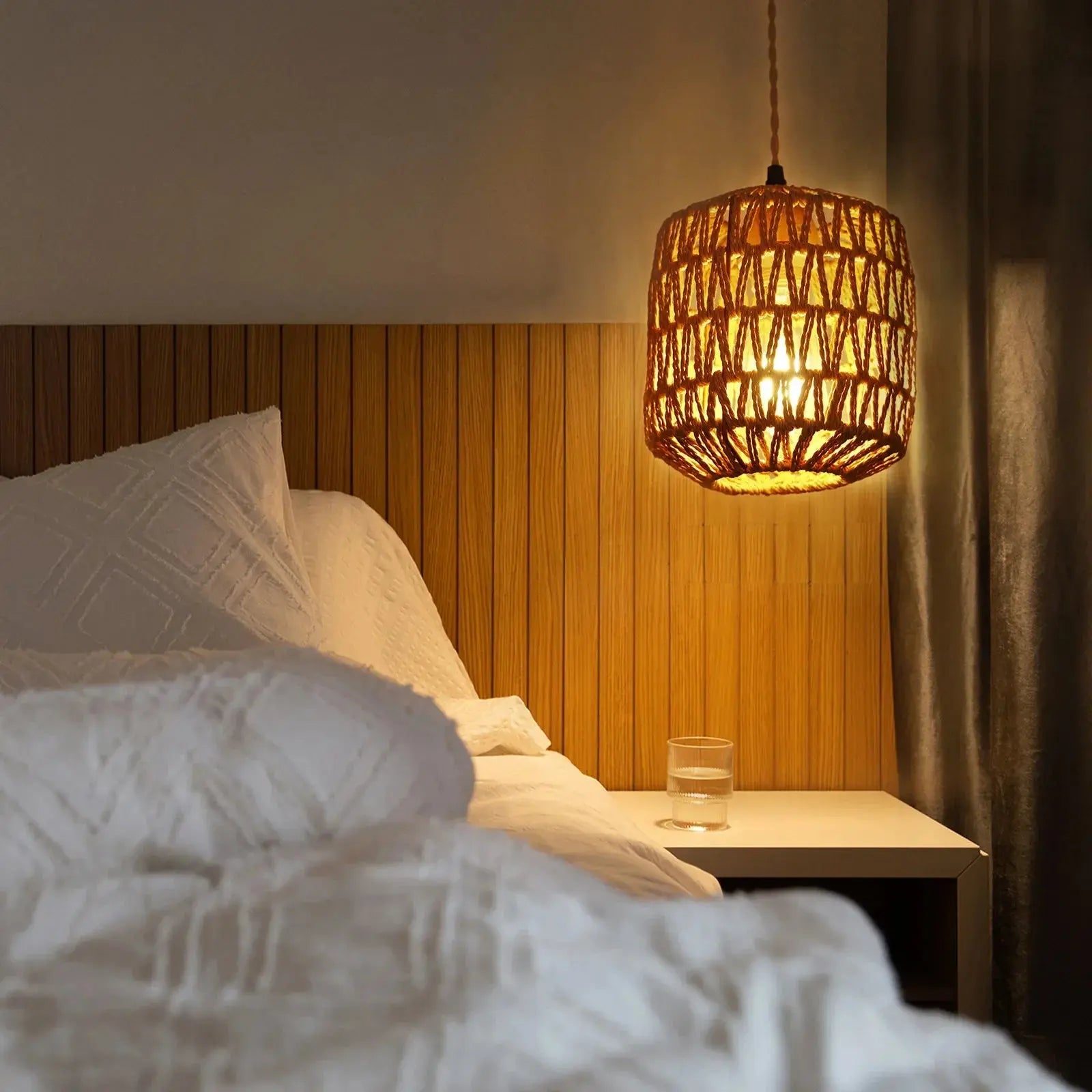 Lampe de chevet Applique murale "Natura" - L'artisanat rustique et chaleureux Lampa-dia