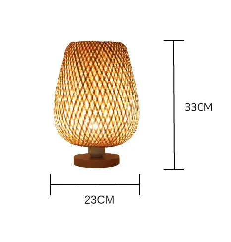Lampe de chevet - Artisanale en bambou - Style vintage Lampadia