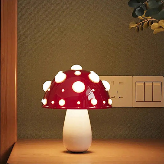 Lampe de chevet - Champignon Amanite Tue-mouches (LED, Rechargeable USB) Lampadia