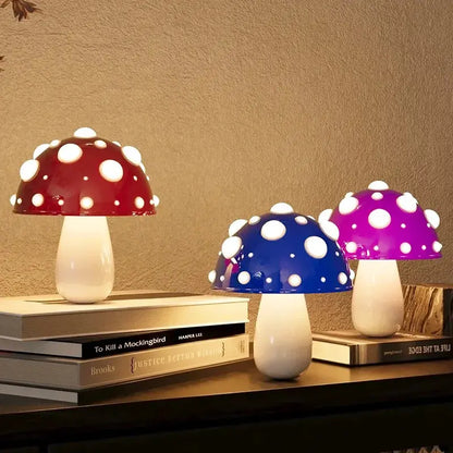 Lampe de chevet - Champignon Amanite Tue-mouches (LED, Rechargeable USB) Lampadia