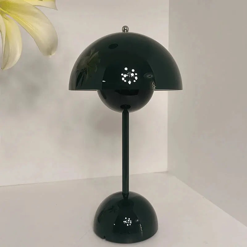 Lampe de chevet Champignon - Design Moderne, Intensité Variable Tactile, LED, Rechargeable USB, Noir & Blanc Lampadia