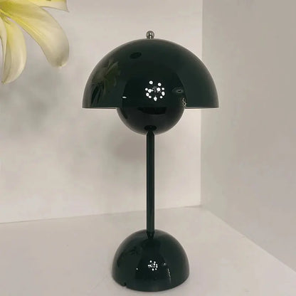 Lampe de chevet Champignon - Design Moderne, Intensité Variable Tactile, LED, Rechargeable USB, Noir & Blanc Lampadia