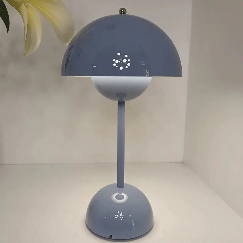 Lampe de chevet Champignon - Design Moderne, Intensité Variable Tactile, LED, Rechargeable USB, Noir & Blanc Lampadia