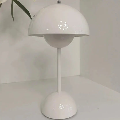 Lampe de chevet Champignon - Design Moderne, Intensité Variable Tactile, LED, Rechargeable USB, Noir & Blanc Lampadia