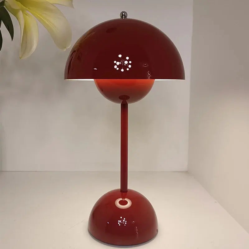 Lampe de chevet Champignon - Design Moderne, Intensité Variable Tactile, LED, Rechargeable USB, Noir & Blanc Lampadia
