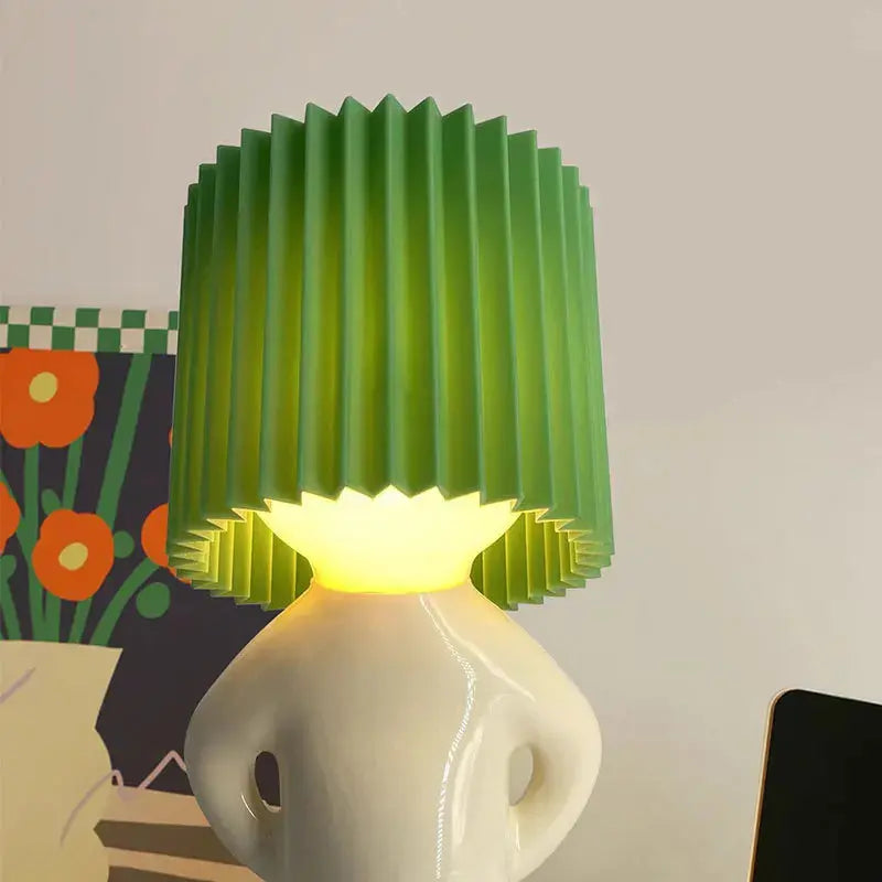 Lampe de chevet - Créative (Design Humain Timide, LED Intégrée, Décoration Intérieure) Lampadia