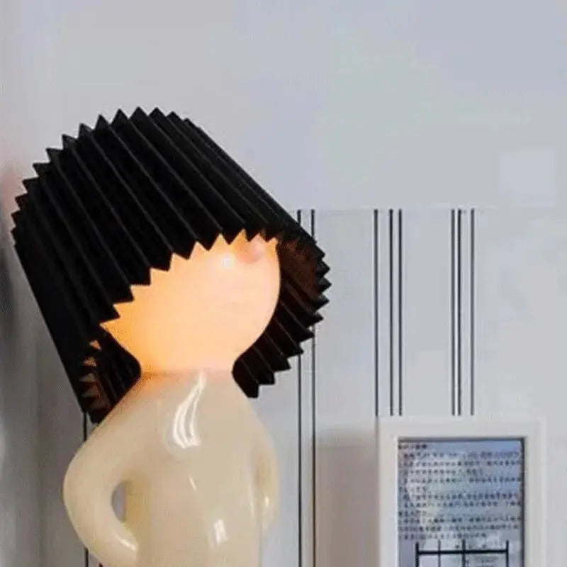Lampe de chevet - Créative (Design Humain Timide, LED Intégrée, Décoration Intérieure) Lampadia