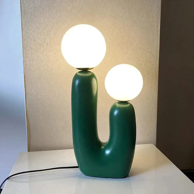 Lampe de chevet Double Tête - Design Moderne, Abat-Jour en Verre, Base en Résine, LED G9, 10W, 90-260V Lampadia