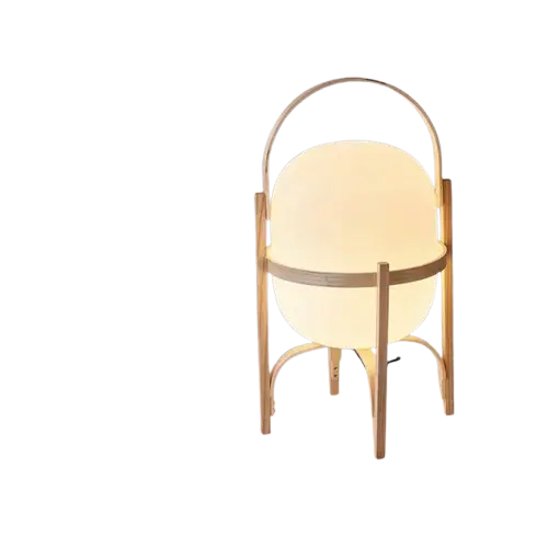Lampe de chevet - Japonaise E27 en bois - Style minimaliste Lampadia